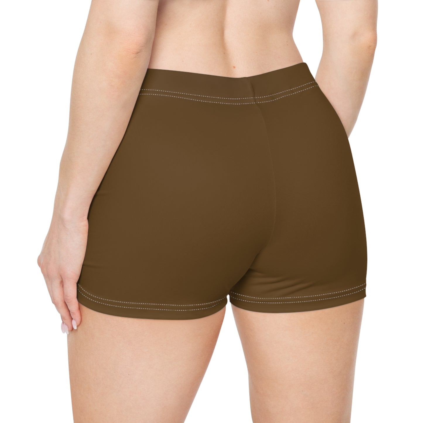 Women's Maduro Marrón Athletic Shorts — Comfortable Activewear