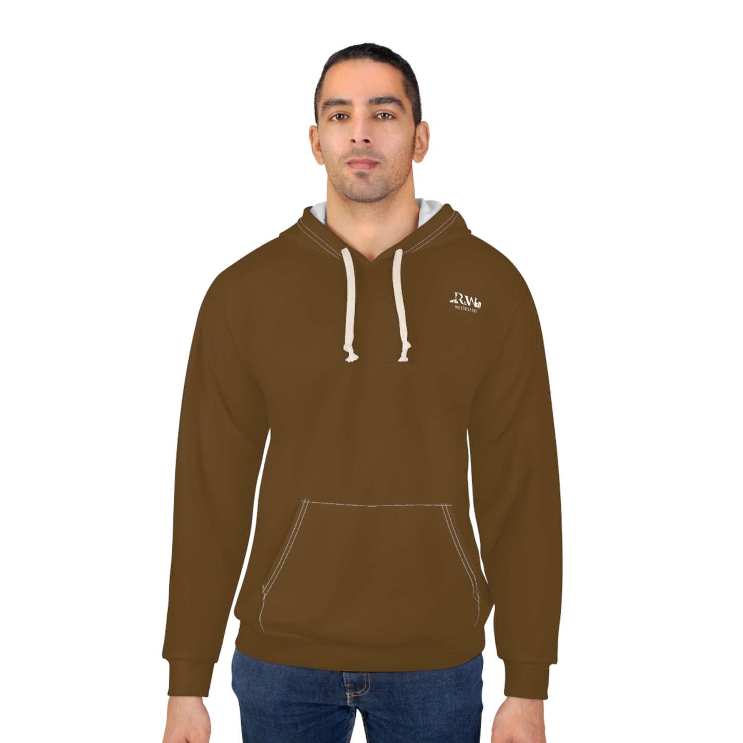 R&W Motorsport Minimalist Logo Hoodie (Maduro Marrón)