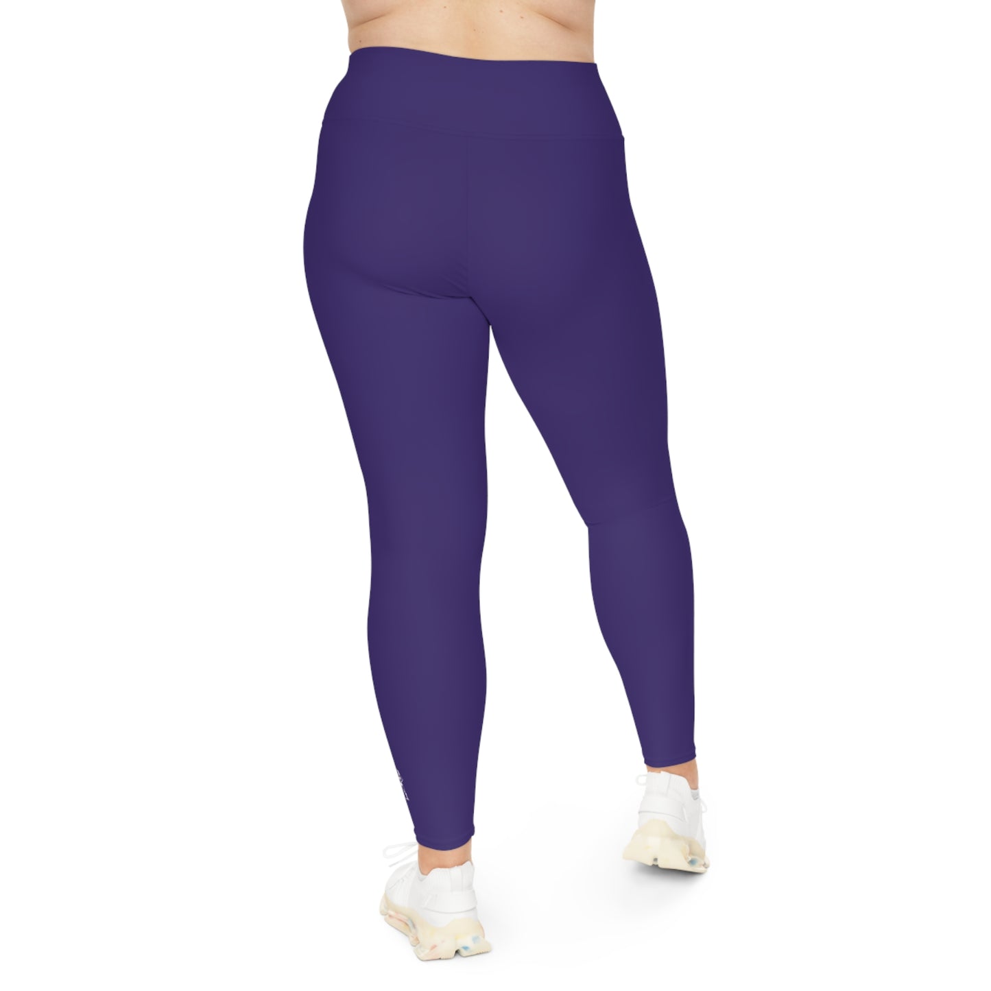 R&W Women's Plus Size Leggings — Minimalist Logo Raven