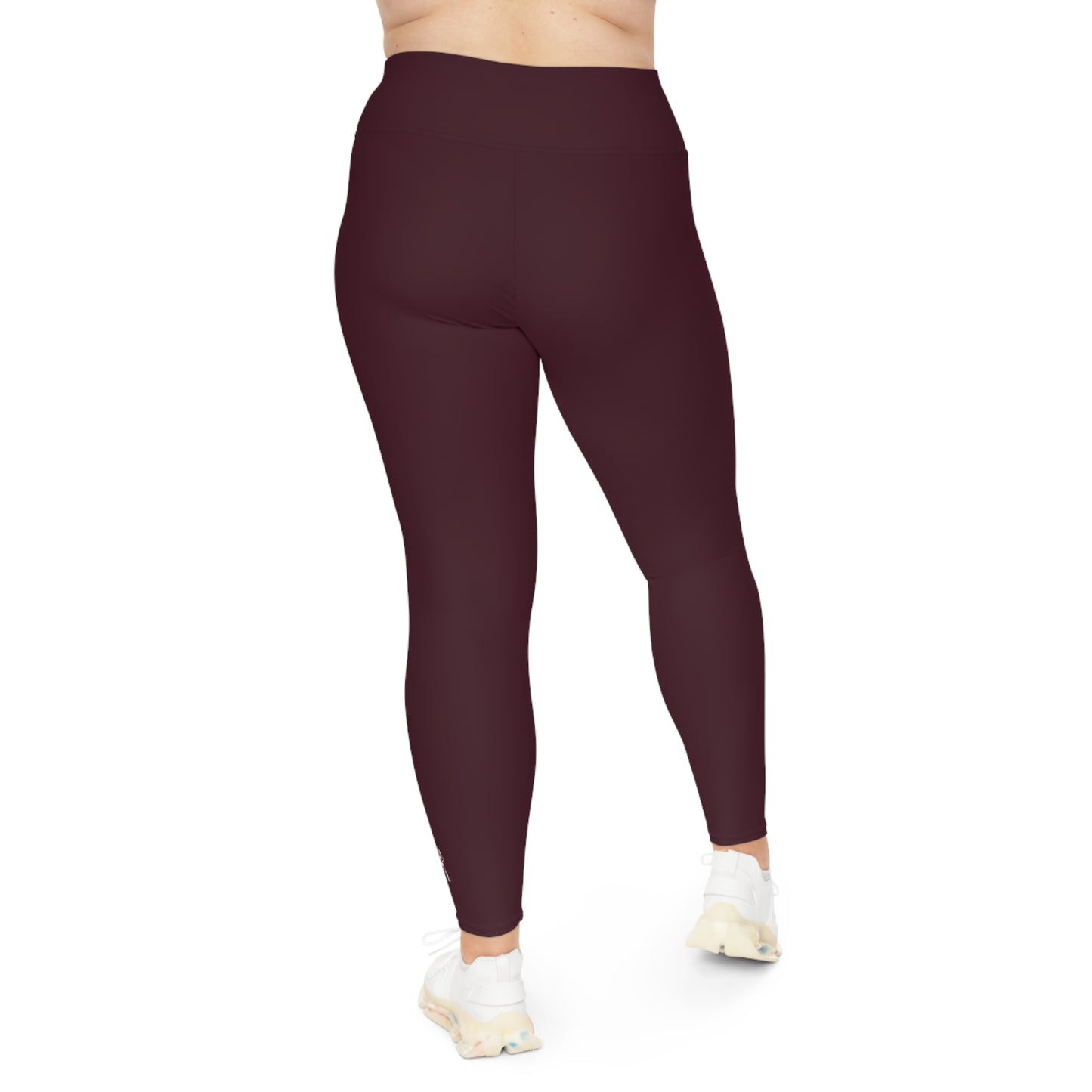 R&W Women's Plus Size Leggings — Minimalist Logo Vino Viejo
