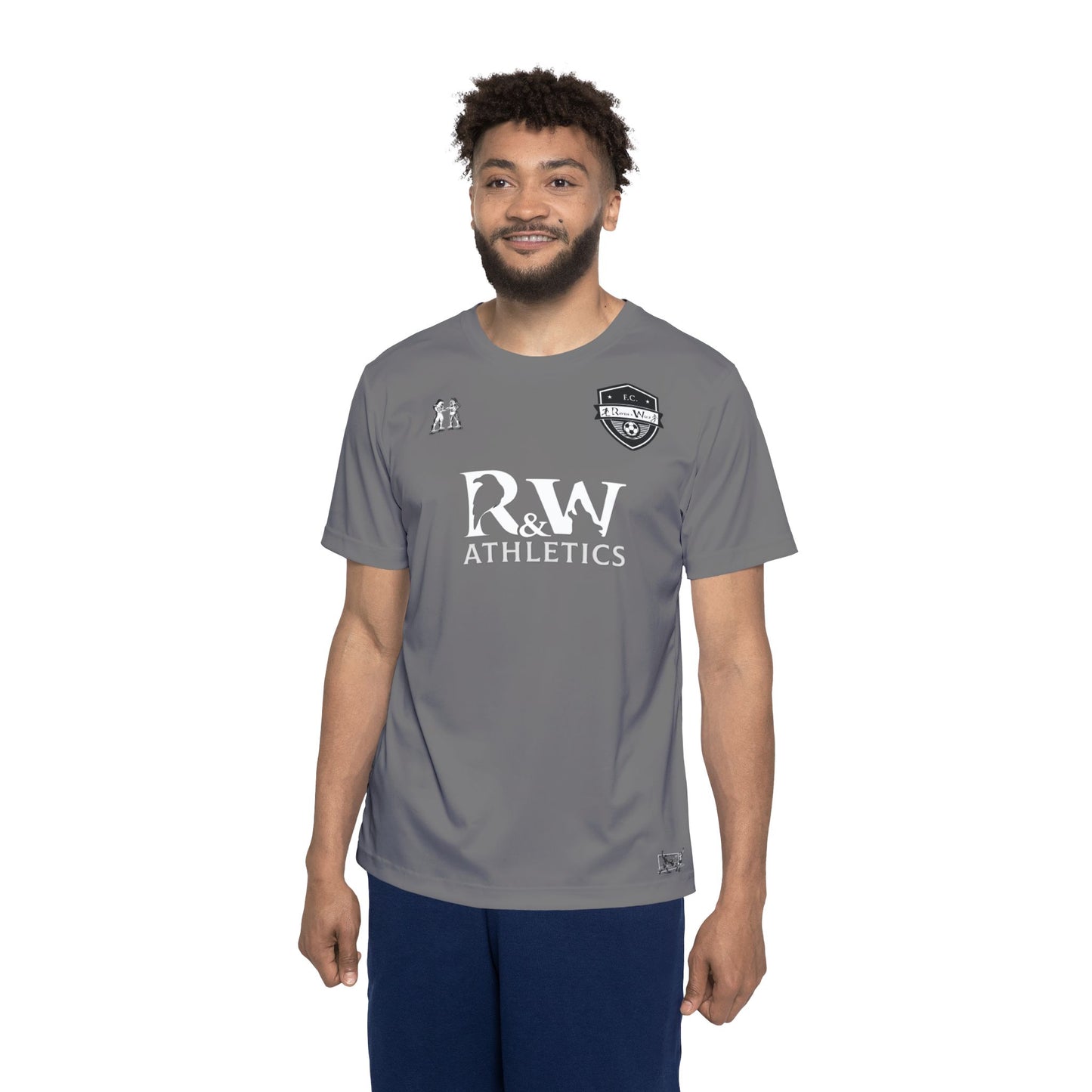 R&W Athletics "Kick Off" Football Shirt/Soccer Jersey - Asphalt Grey