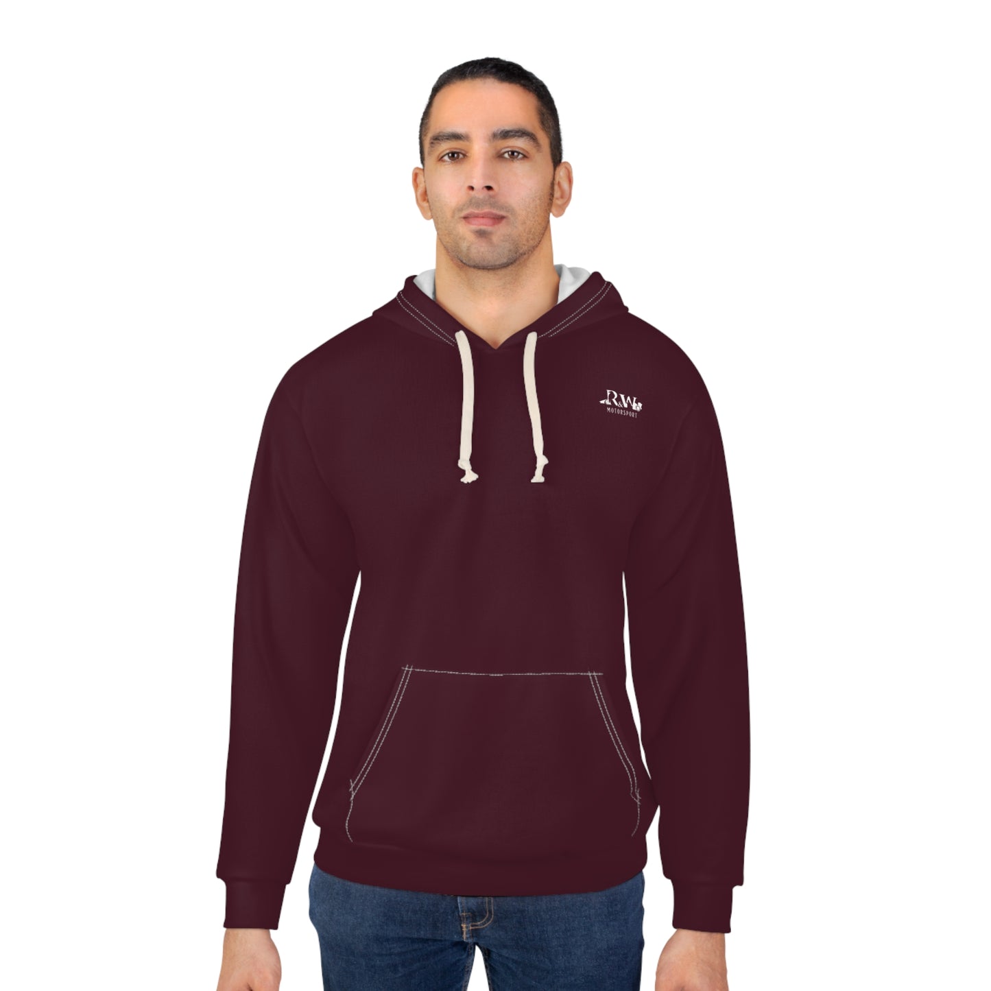 R&W Motorsport Minimalist Logo Hoodie (Vino Viejo)