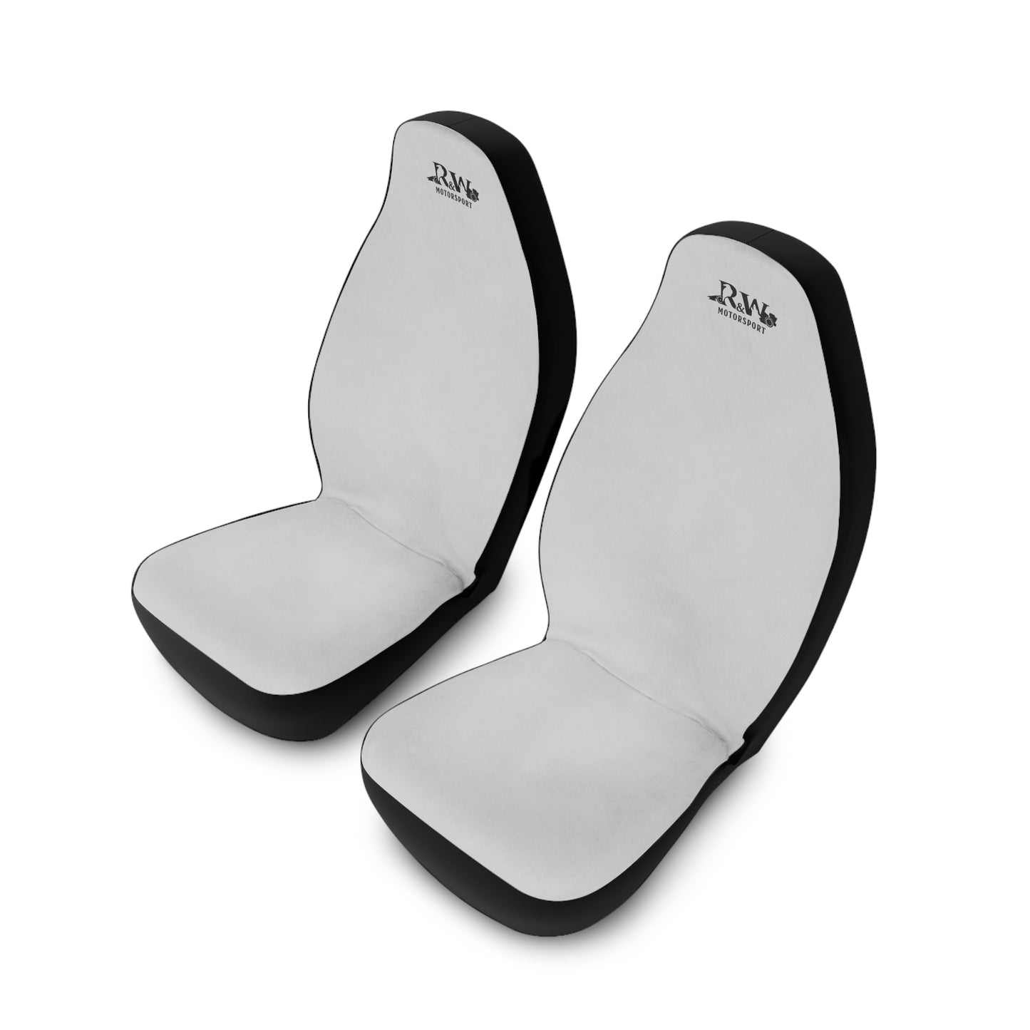 R&W Motorsport Car Seat Covers — Universal Front Seat Protectors - Wolf Grey