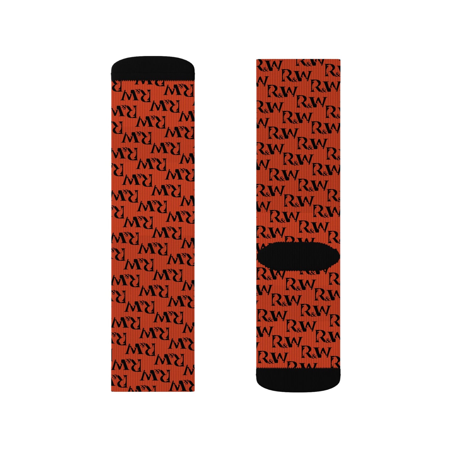 Monogram Pattern Socks — Rojo Rugiente I Crew Socks