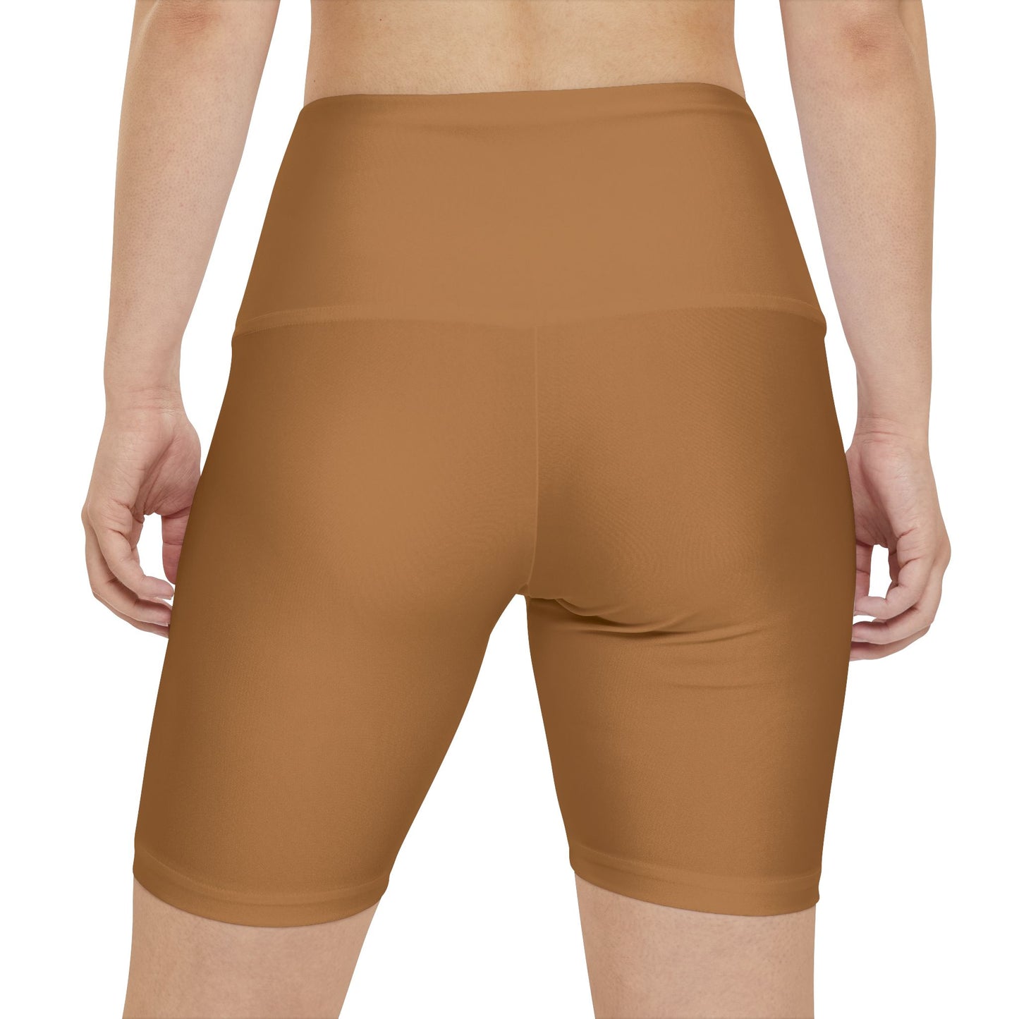 Women's Cuero Cómodo High-Waist Workout Shorts — Minimal Fitness Biker Shorts