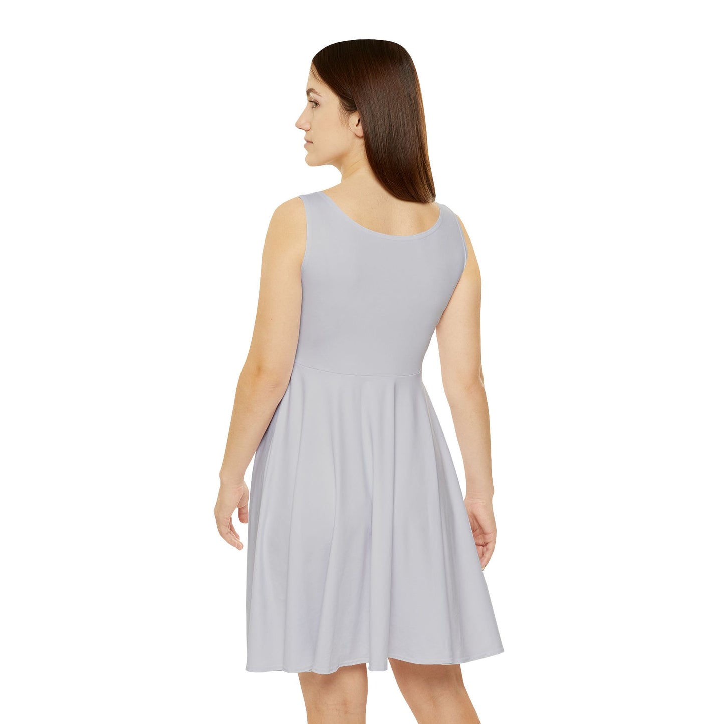 Wolf Grey Women's Skater Dress — Classic Scoop Neck A-Line Summer Dress