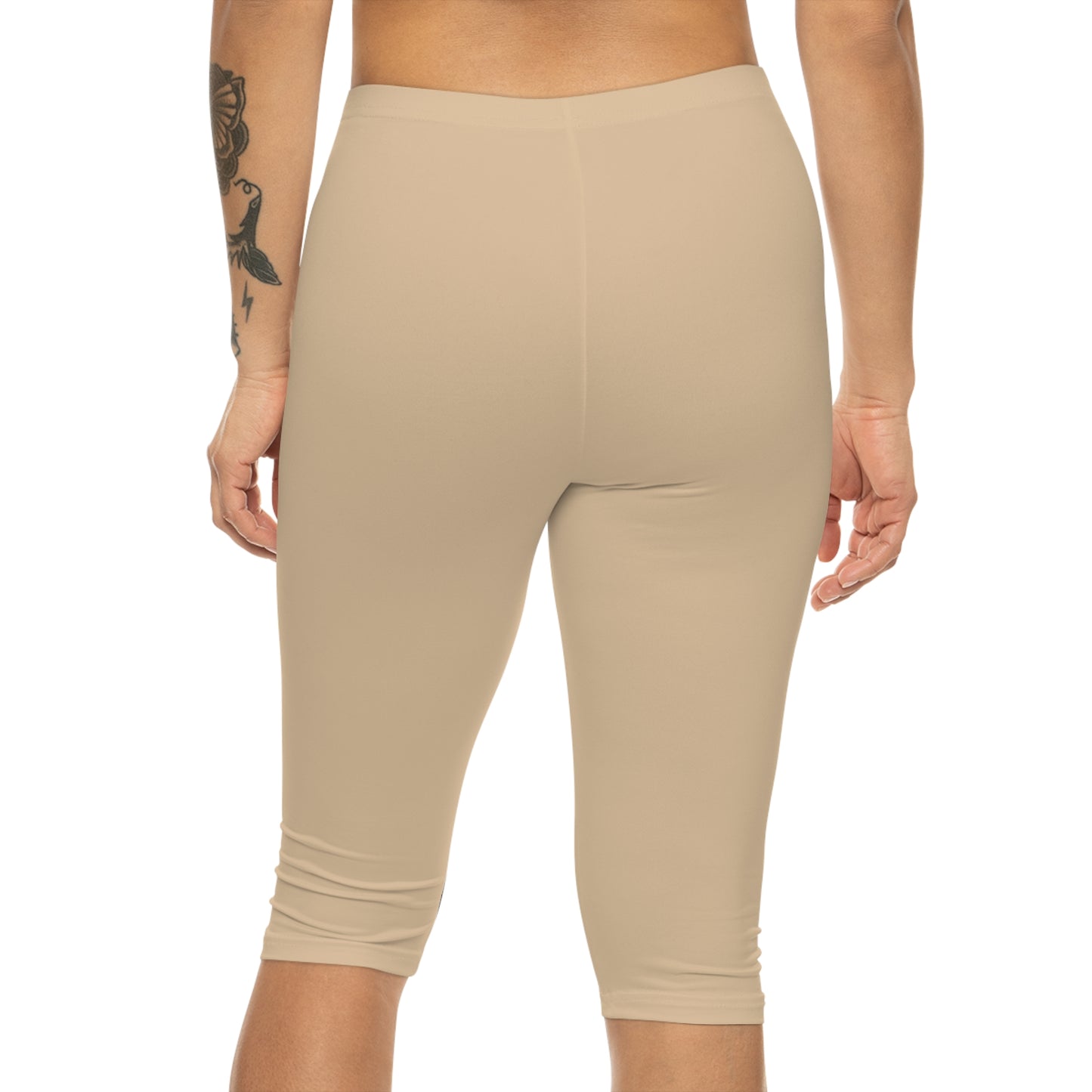 R&W Women's Capri Leggings — Minimalist Logo Dakar Dunes