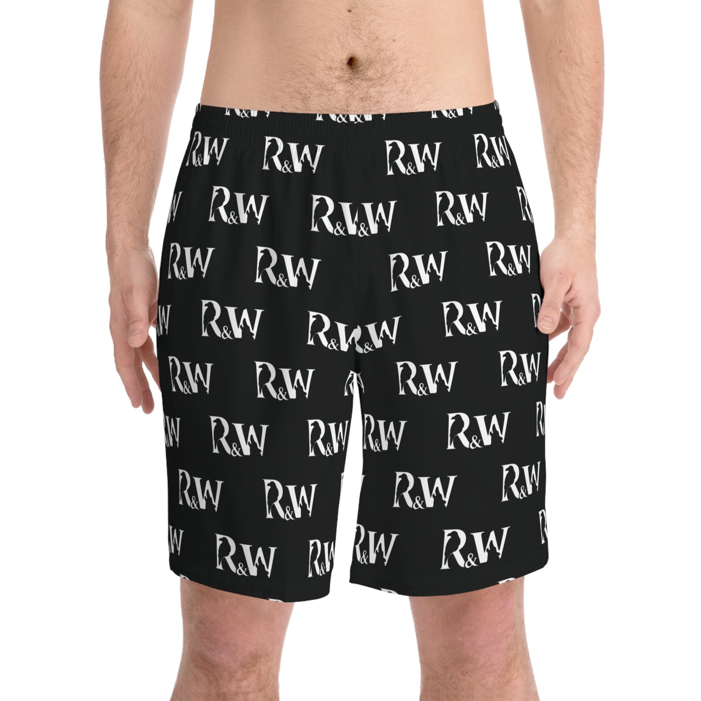 Men's Elastic Beach Shorts (Tarmac Black)