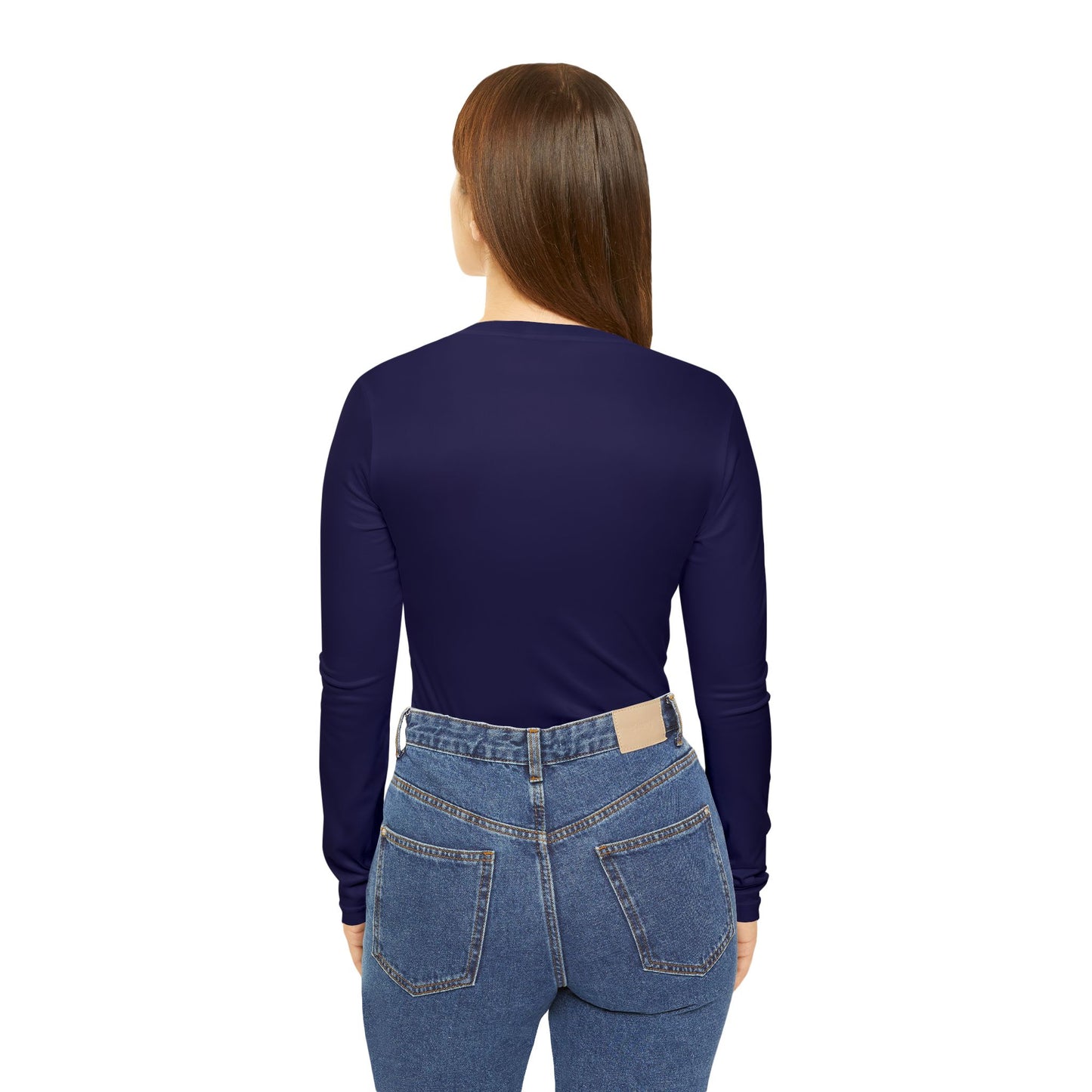 R&W Women's Minimalist V-Neck Long Sleeve Shirt - Noble Navy