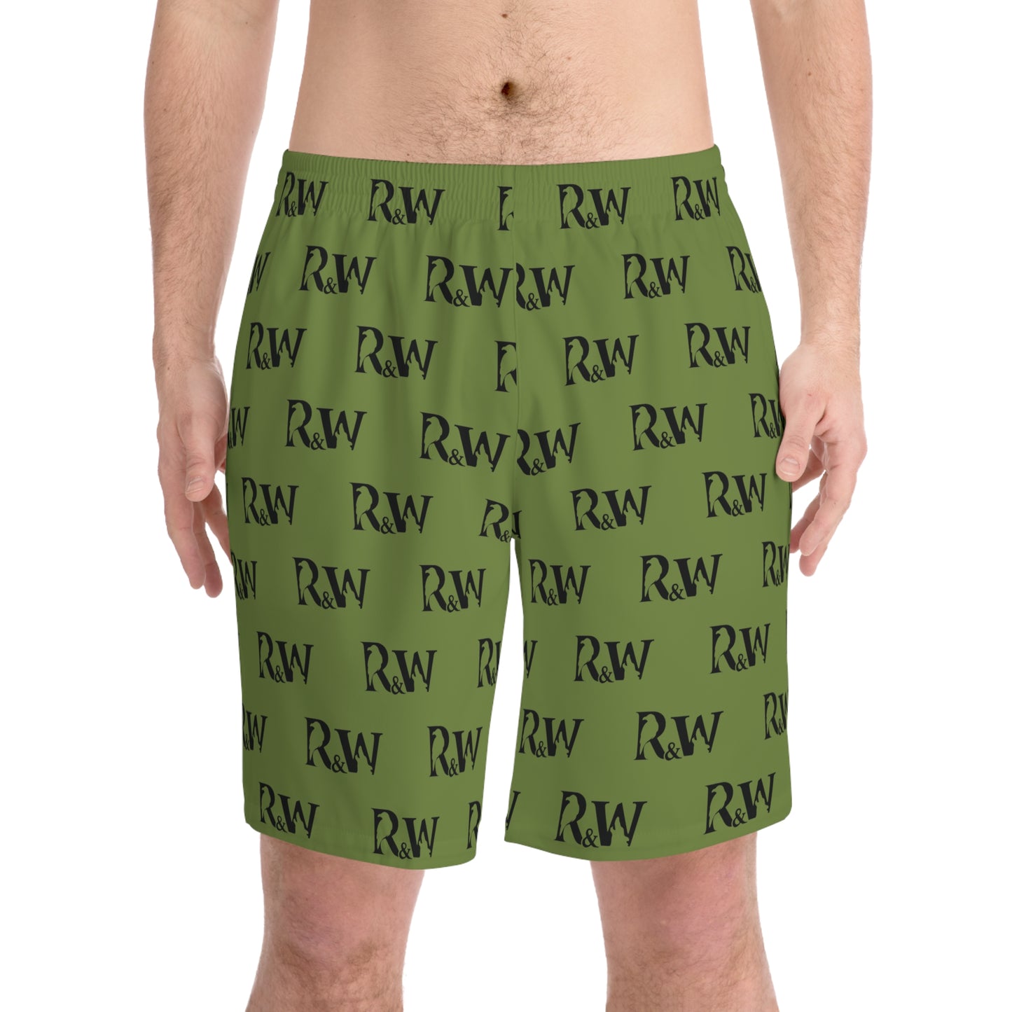 Men's Elastic Beach Shorts (Tomillo Tranquilo)