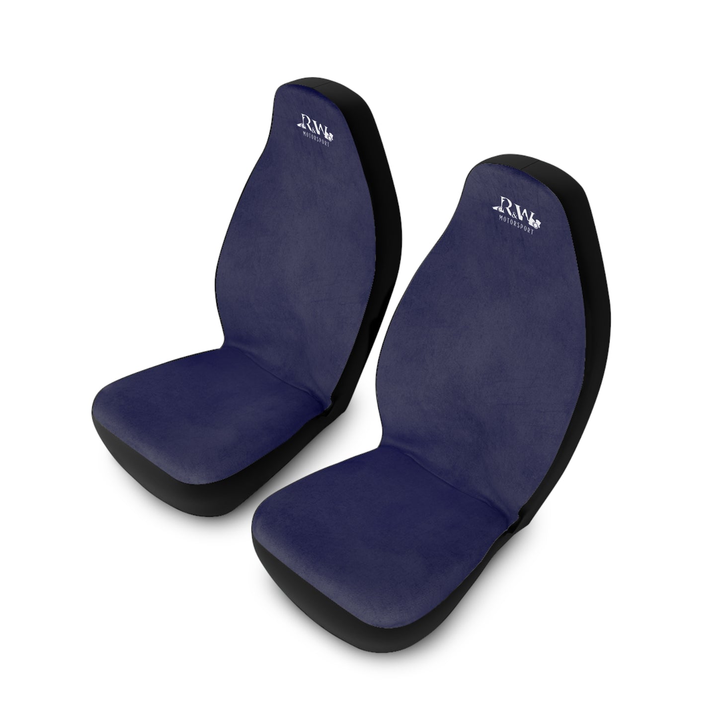 R&W Motorsport Car Seat Covers — Universal Front Seat Protectors Noble Navy