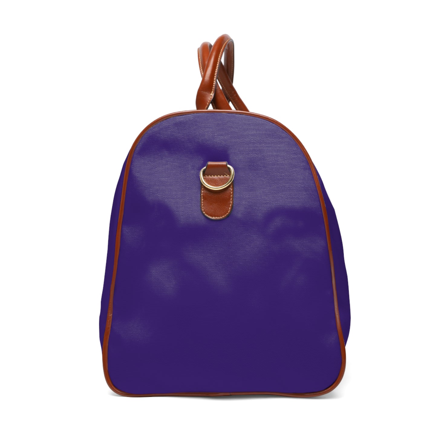 Monogram Waterproof Travel Duffle Bag – Raven with Brown Trim