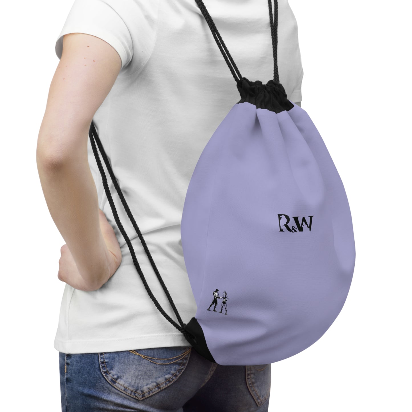 Monogram Drawstring Bag — Minimalist Amore II Gym Sack
