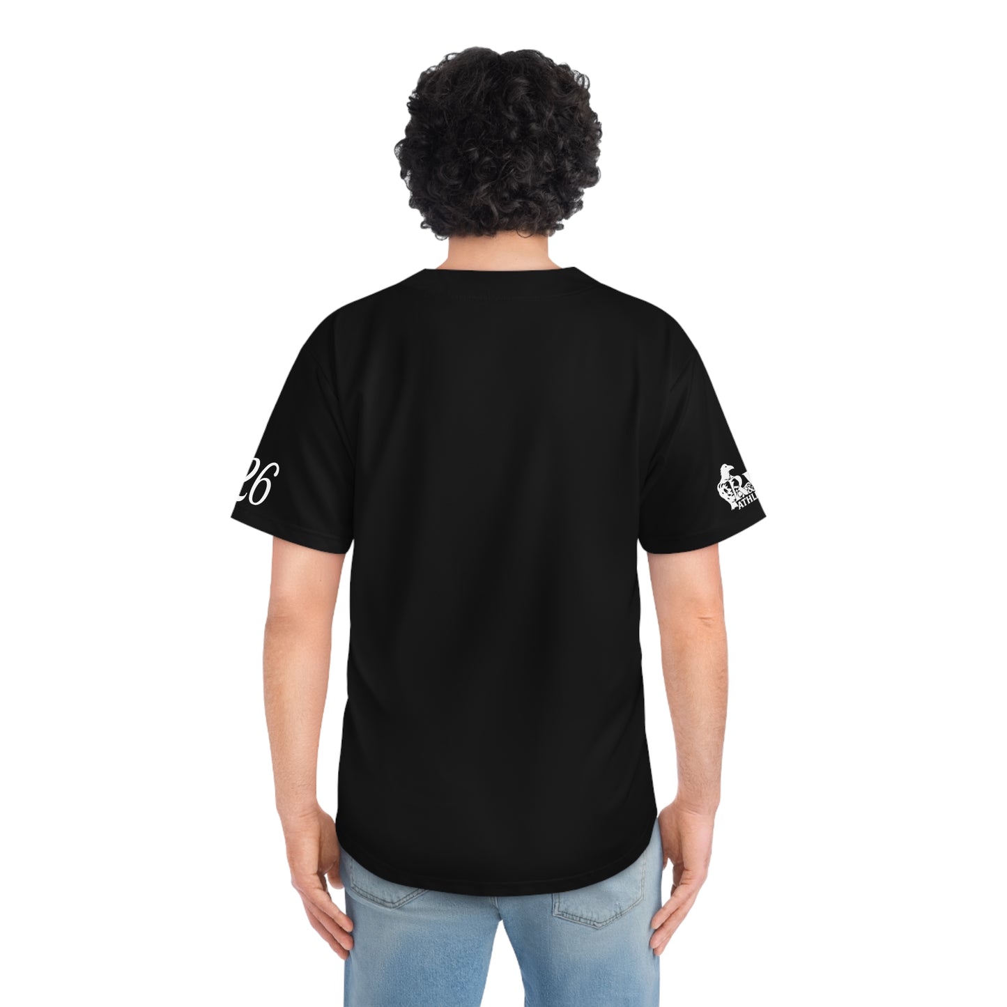 R&W Athletics Men's "Opening Day" Baseball Jersey — Asphalt Black