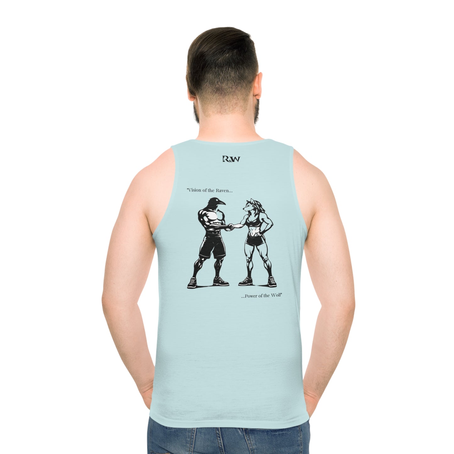 R&W Athletics "Origin Story" Comic-Style Fitness Tank Top — Horizon