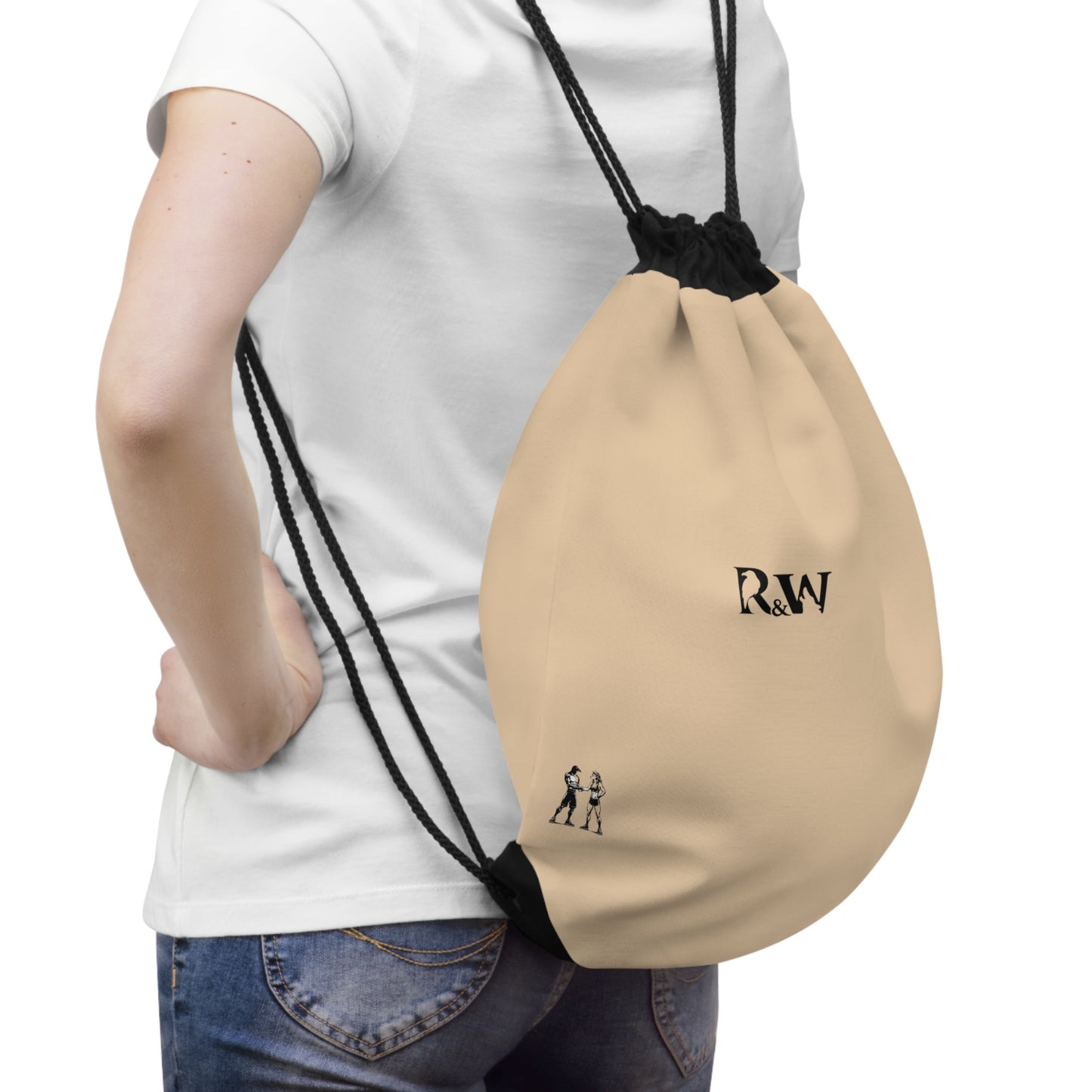 Monogram Drawstring Bag — Minimalist Dakar Dunes Gym Sack