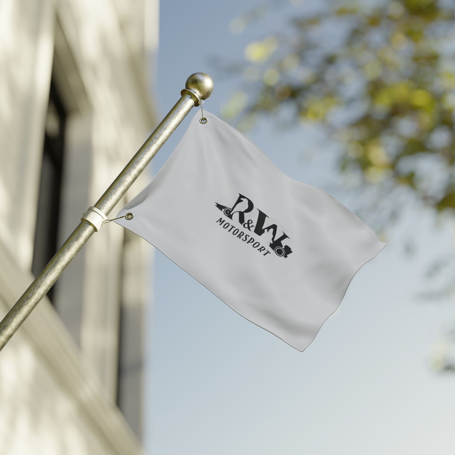 R&W Motorsport Team Flag (Wolf Grey)