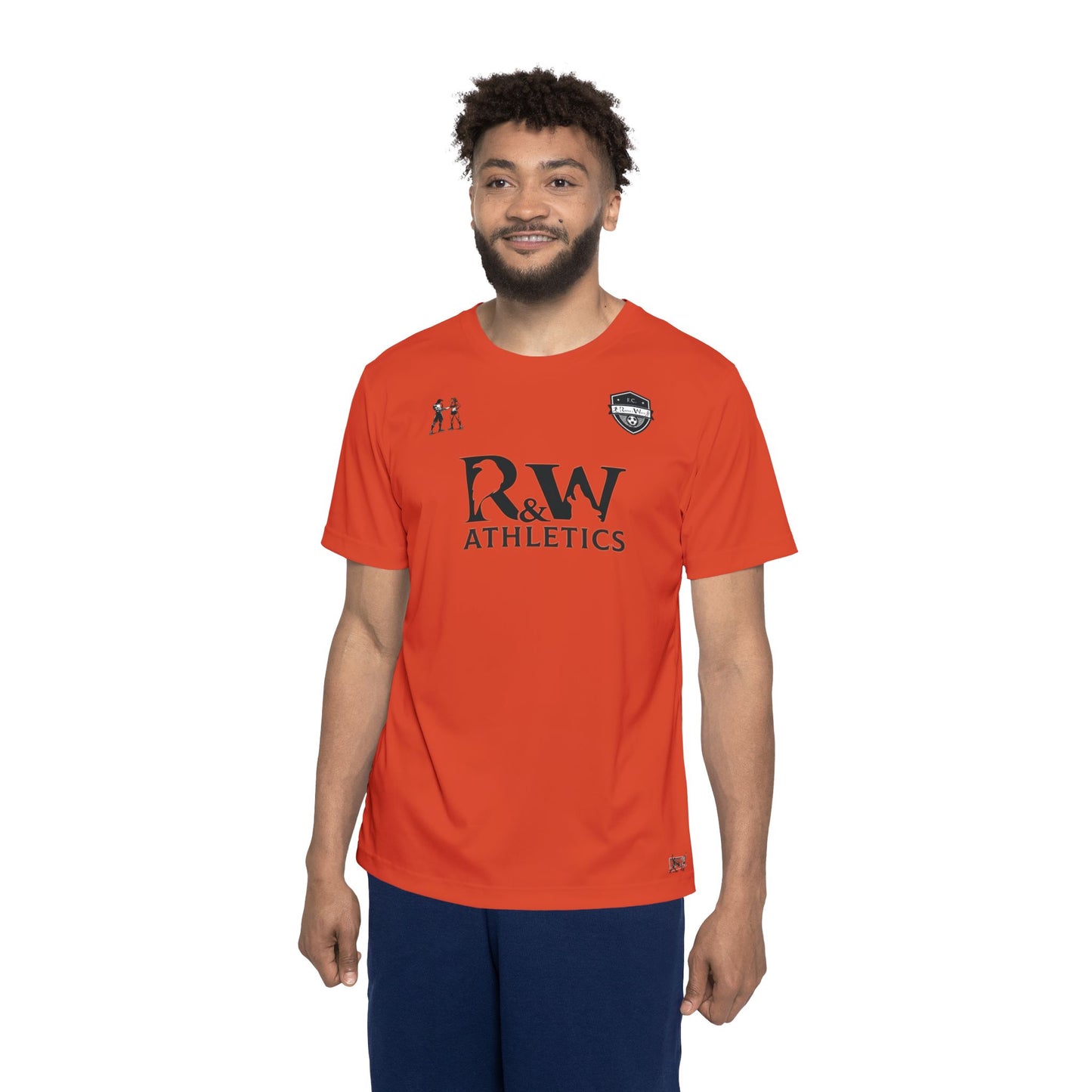 R&W Athletics "Kick Off" Football Shirt/Soccer Jersey - Rojo Rugiente I