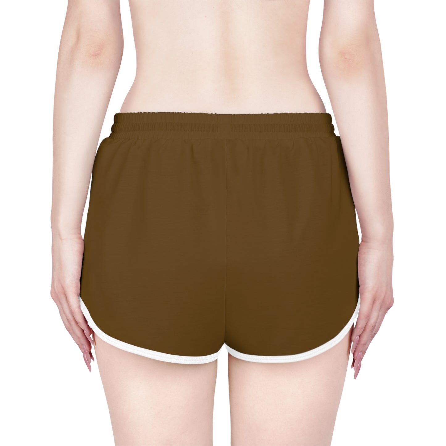 R&W Women's Minimalist Logo Relaxed Shorts — Maduro Marrón