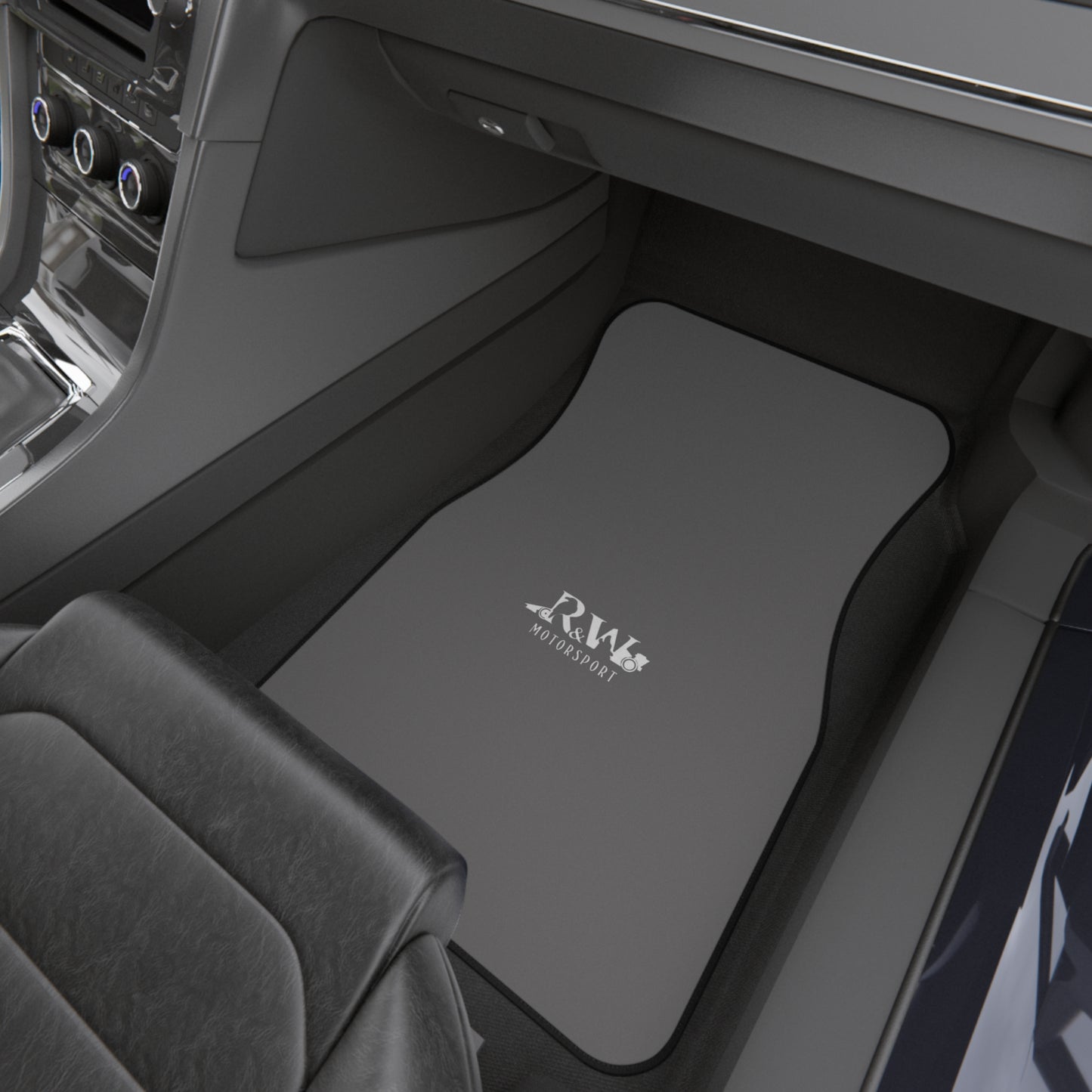 R&W Motorsport Front Car Mats – Asphalt Grey (Front Pair Only)