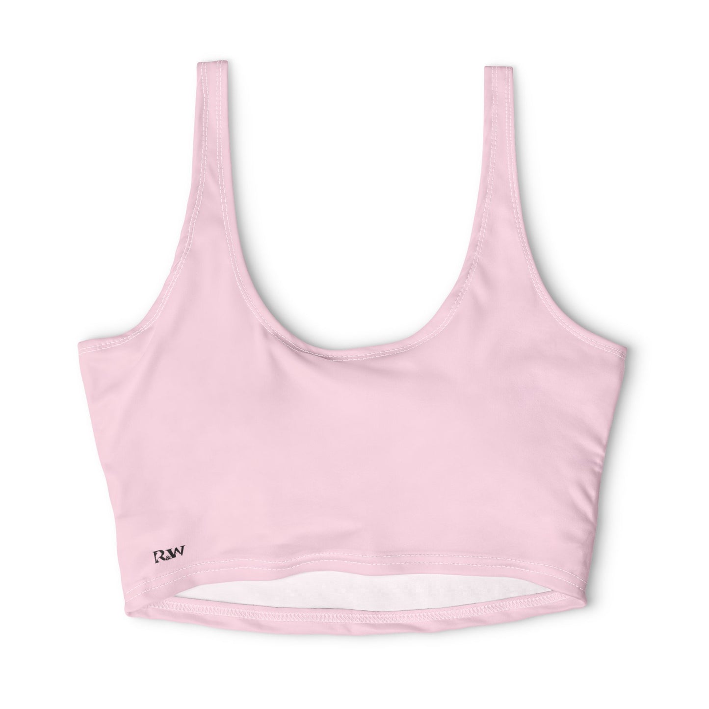 R&W Women's Monogram Sports Bra Athletic Top — Performance Pink