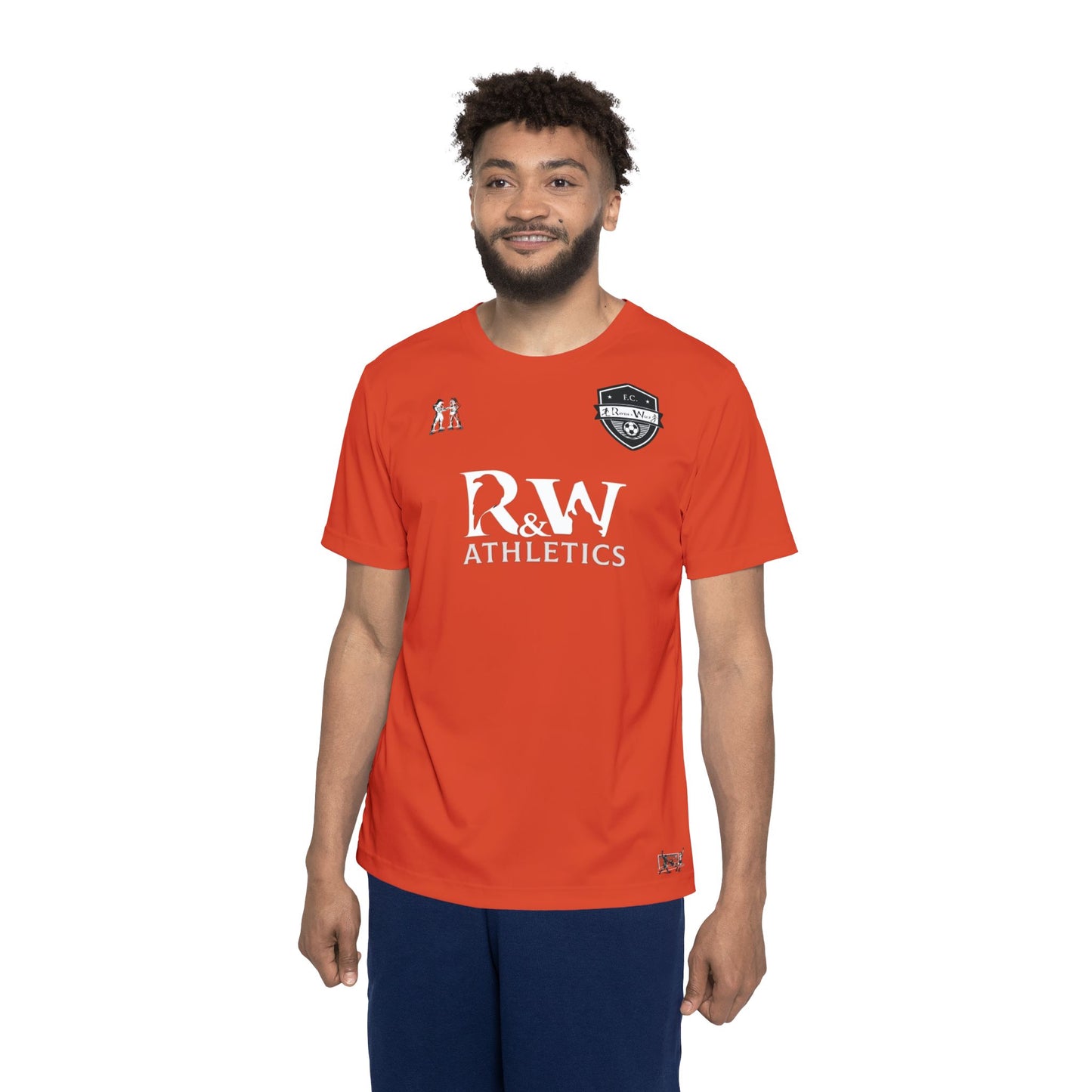 R&W Athletics "Kick Off" Football Shirt/Soccer Jersey - Rojo Rugiente II