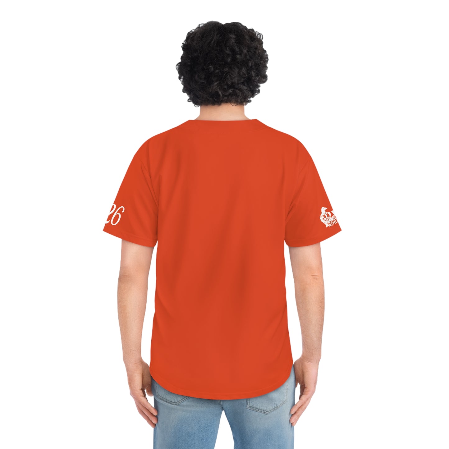 R&W Athletics Men's "Opening Day" Baseball Jersey — Rojo Rugiente II