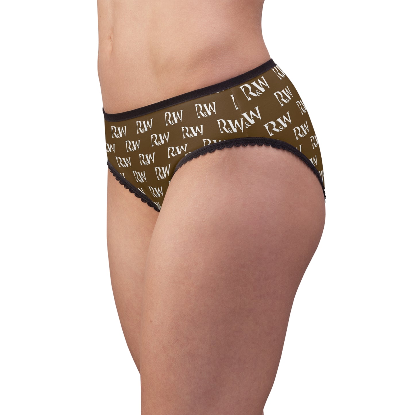 Women's Pattern Briefs — Maduro Marrón
