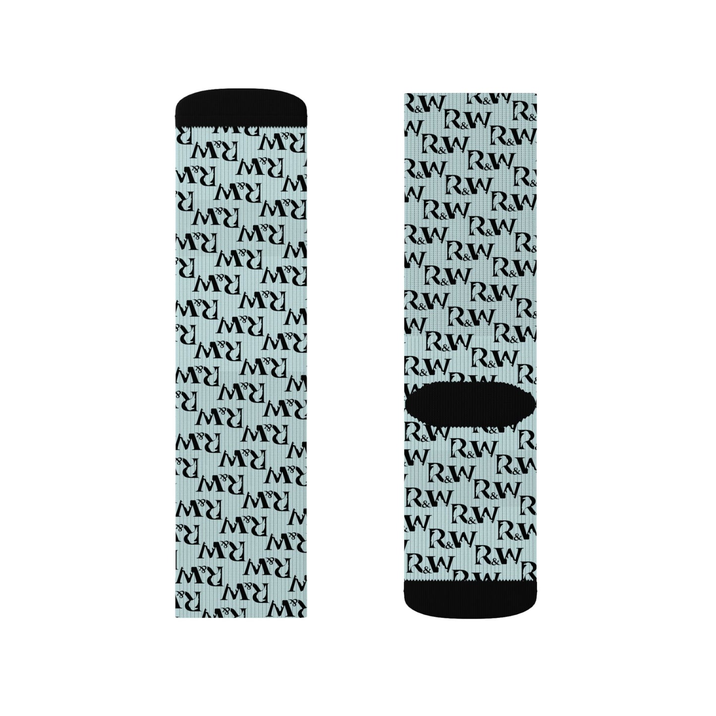 Monogram Pattern Socks — Horizon Crew Socks
