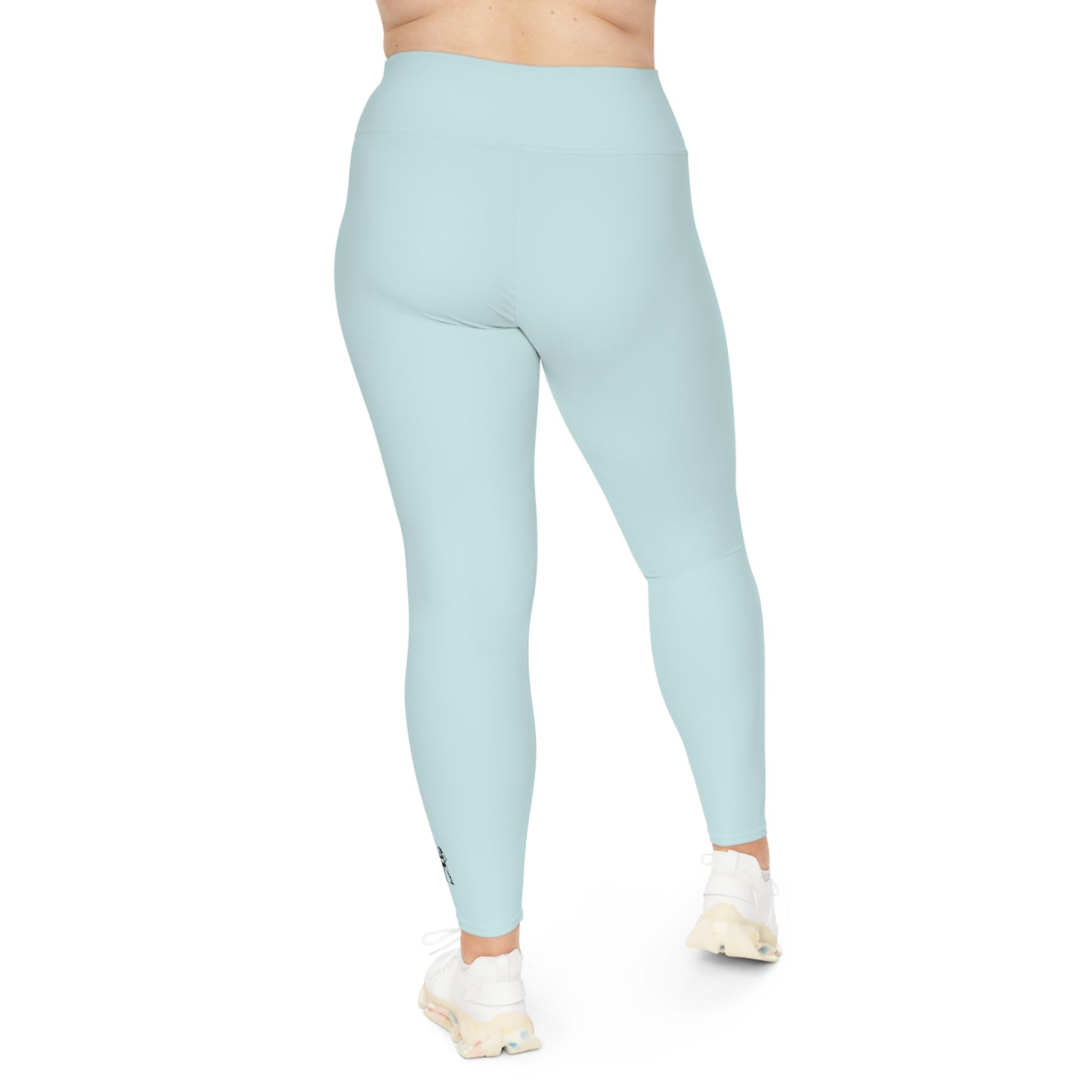 R&W Women's Plus Size Leggings — Minimalist Logo Horizon
