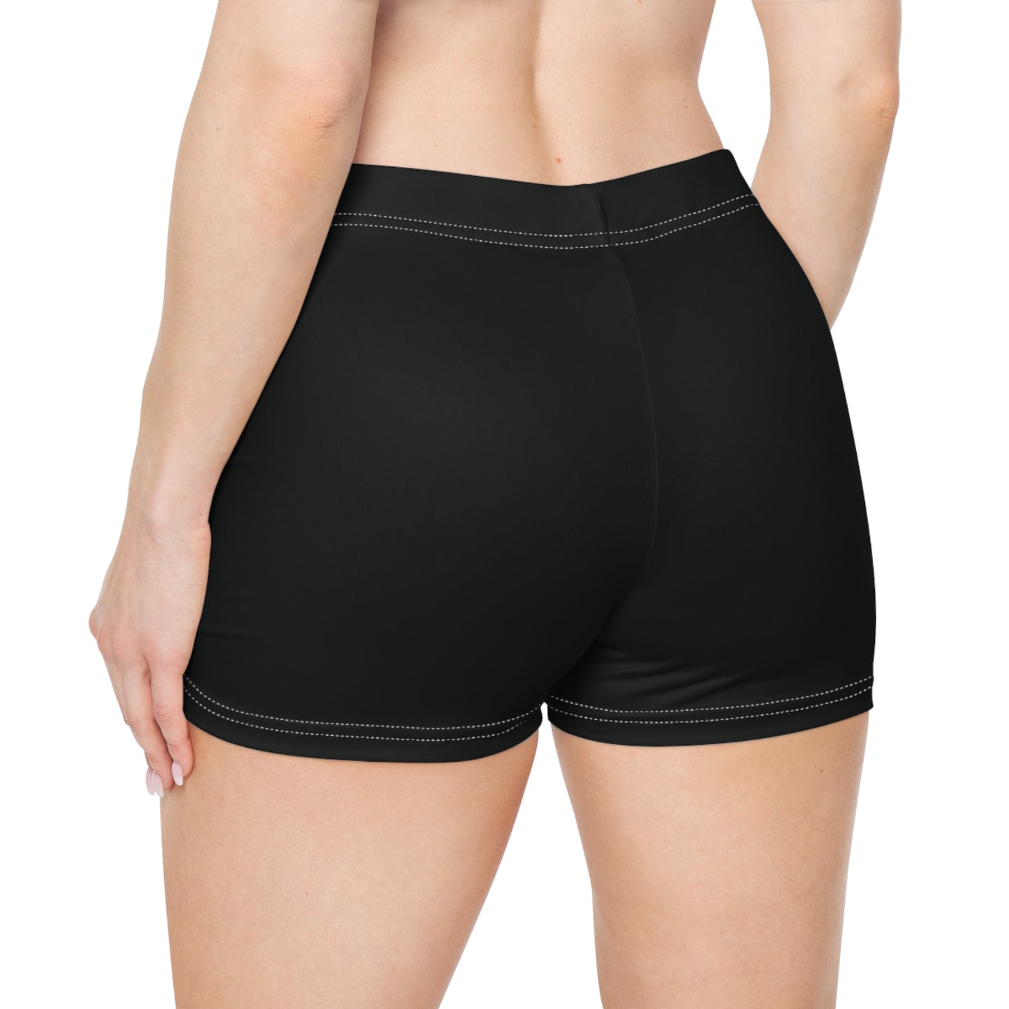 Women's Tarmac Black Athletic Shorts — Comfortable Activewear