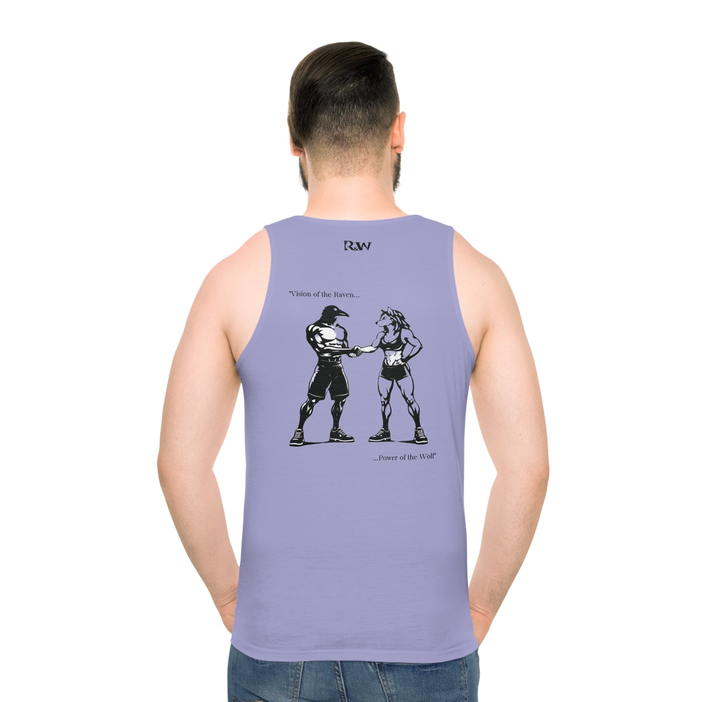 R&W Athletics "Origin Story" Comic-Style Fitness Tank Top — Amore II
