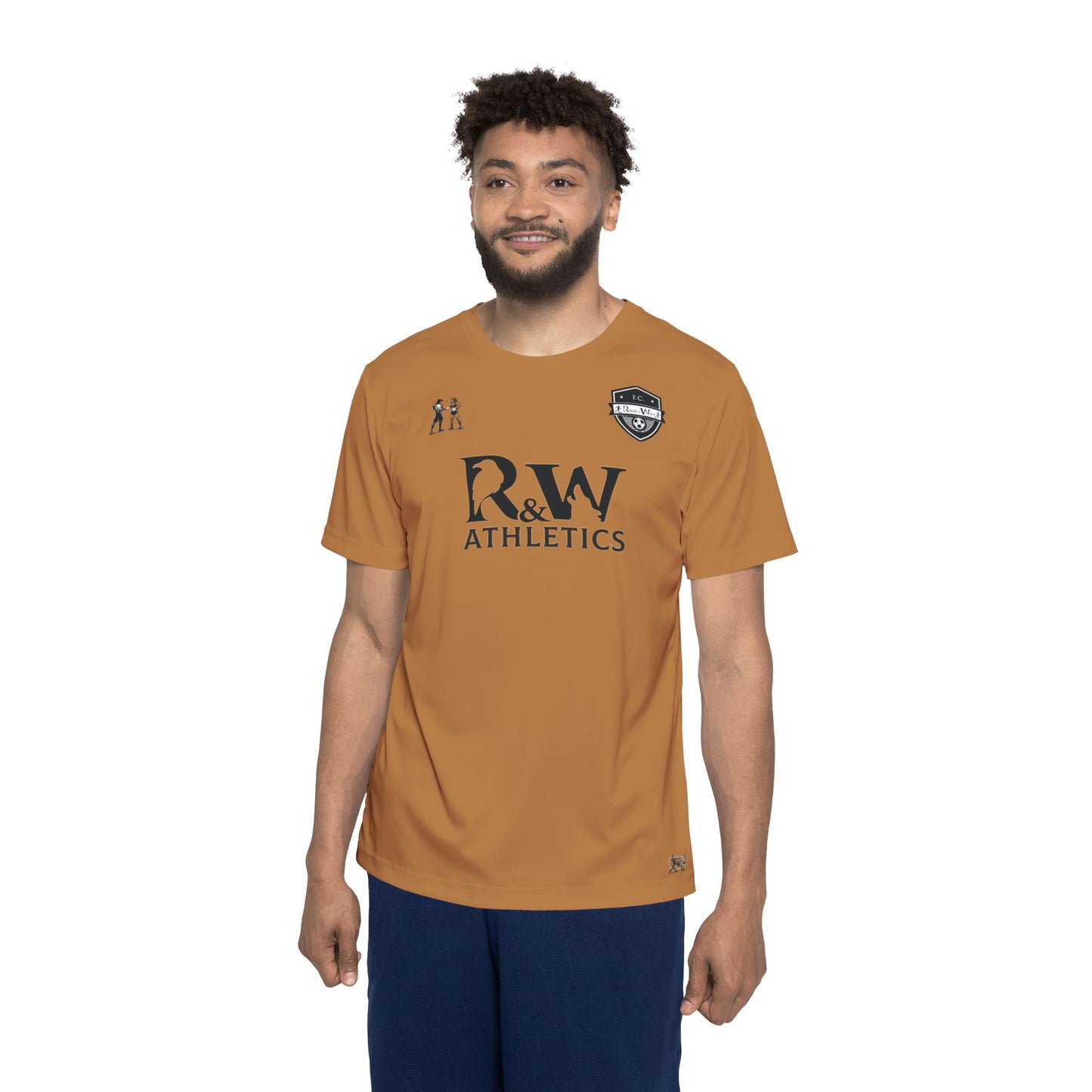 R&W Athletics "Kick Off" Football Shirt/Soccer Jersey - Cuero Cómodo