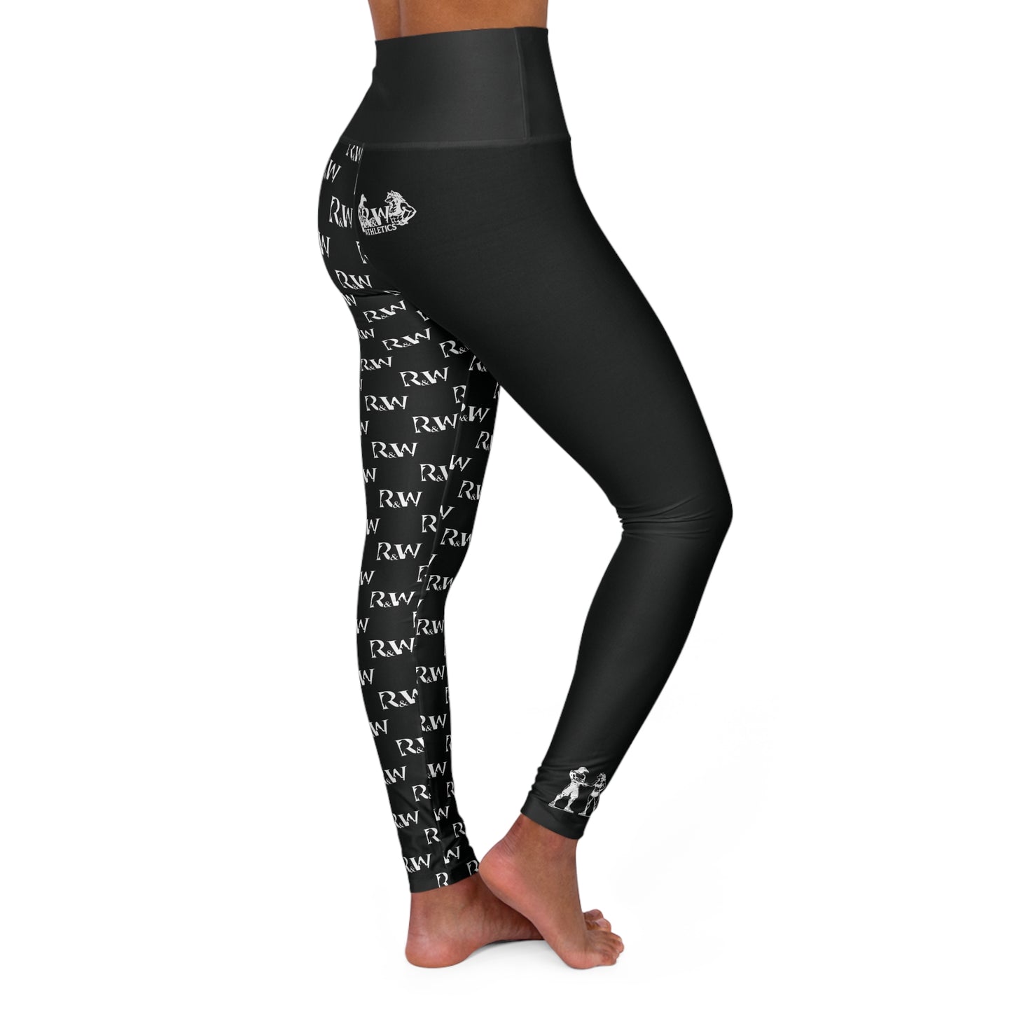 R&W Women's High-Waisted Yoga Leggings — Tarmac Black