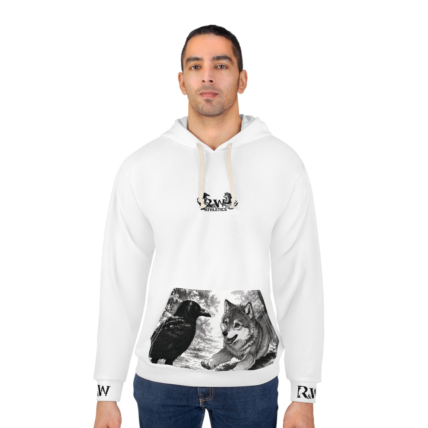 R&W Athletics Graphic Hoodie — "Origin Story" Panda Comic Panel Pullover