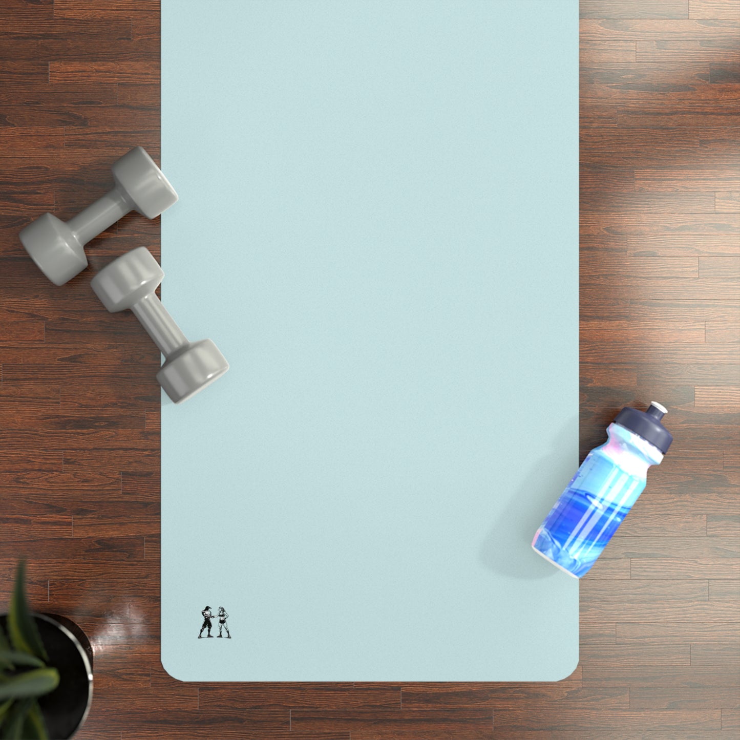 Rubber Yoga Mat — Minimal Horizon Yoga Mat