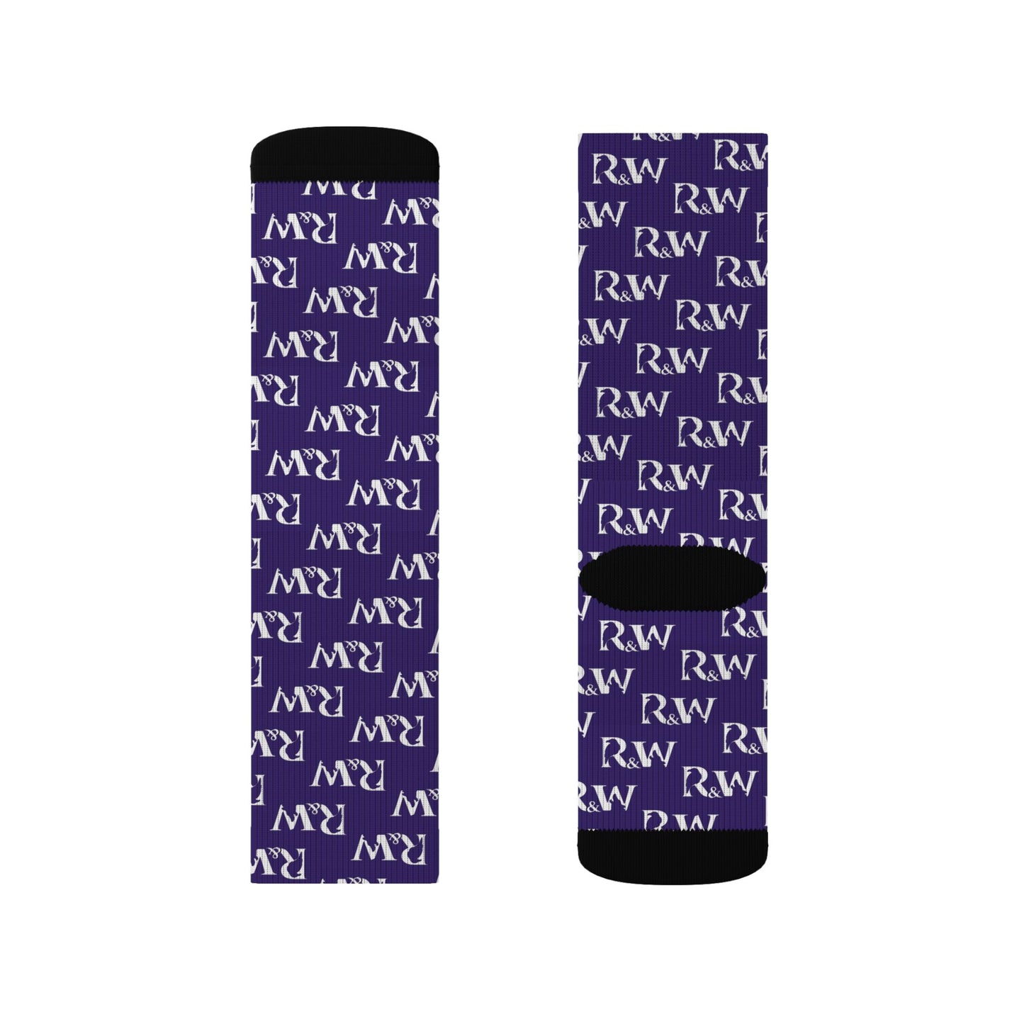 Monogram Pattern Socks — Raven Crew Socks