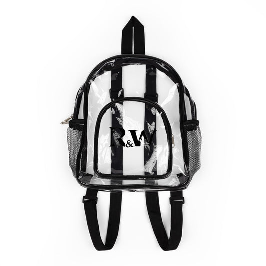 Clear Stadium Backpack — Transparent Security-Friendly School & Event Bag