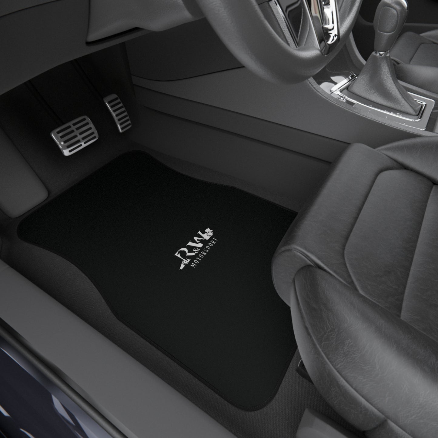 R&W Motorsport Front Car Mats – Tarmac Black (Front Pair Only)
