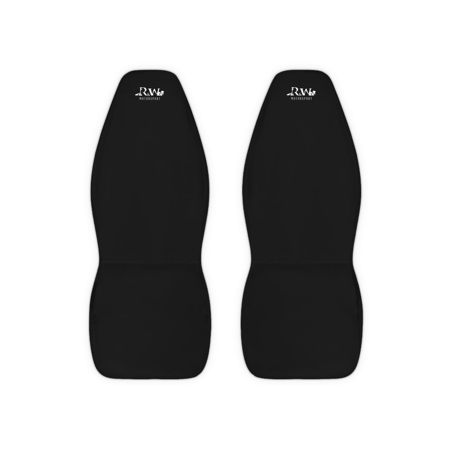 R&W Motorsport Car Seat Covers — Universal Front Seat Protectors Tarmac Black