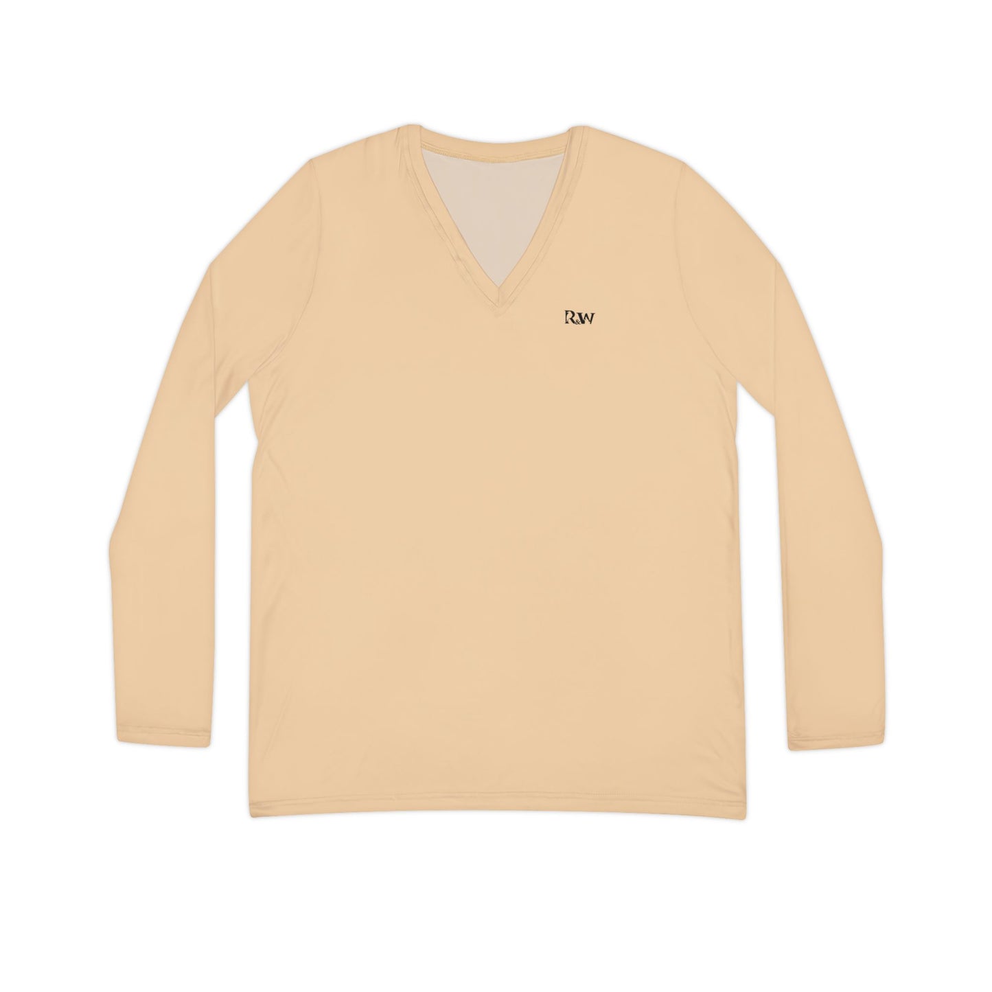R&W Women's Minimalist V-Neck Long Sleeve Shirt - Dakar Dunes