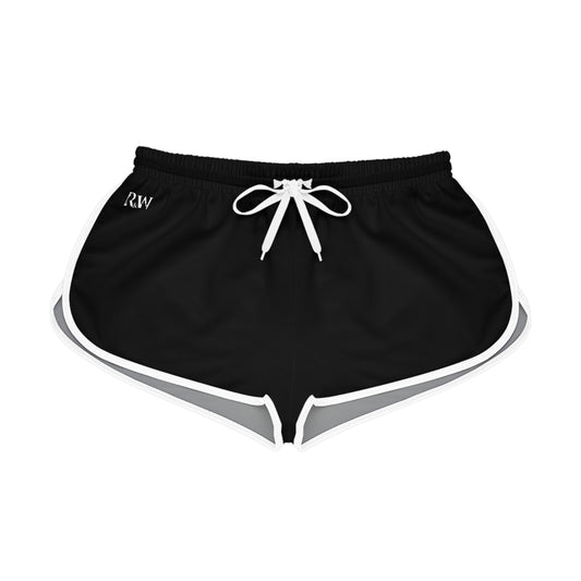 R&W Athletics Minimalist Logo Women's Relaxed Shorts — Tarmac Black