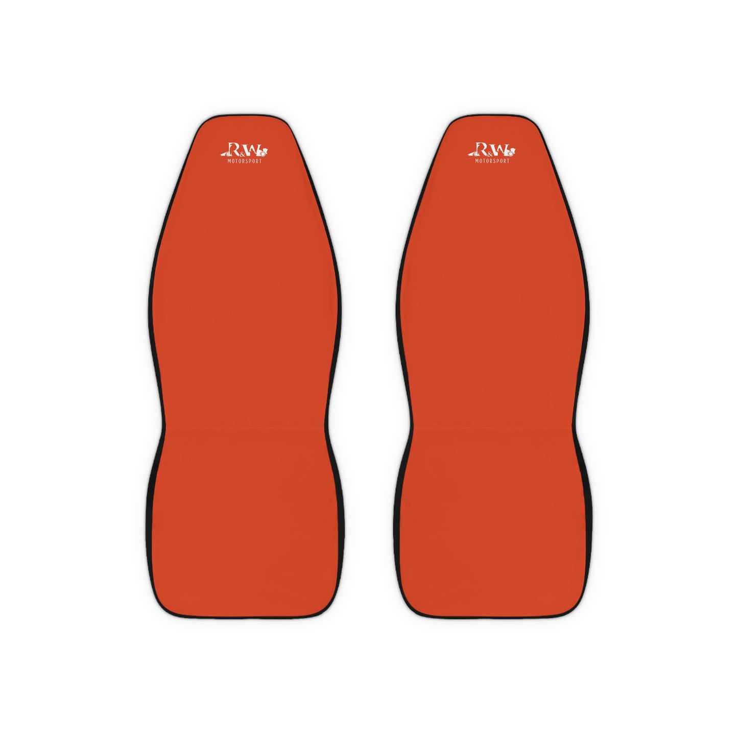 R&W Motorsport Car Seat Covers — Universal Front Seat Protectors - Rojo Rugiente