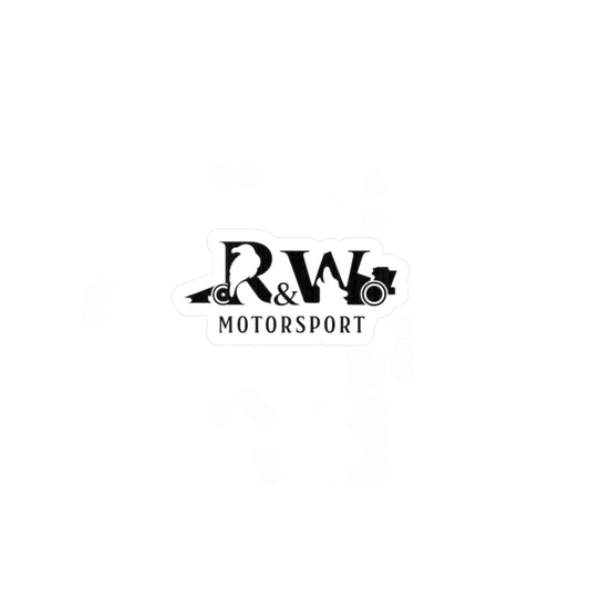 R&W Motorsport Vinyl Sticker (black) — Laptop Decal
