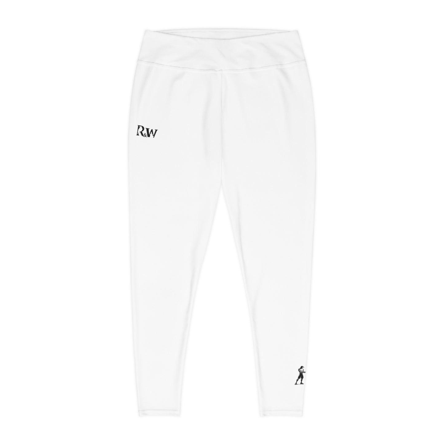 R&W Women's Plus Size Leggings — Minimalist Logo Panda