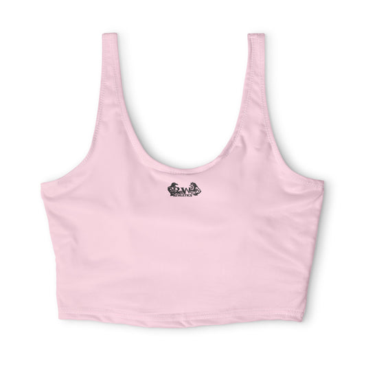 R&W Women's Monogram Sports Bra Athletic Top — Performance Pink