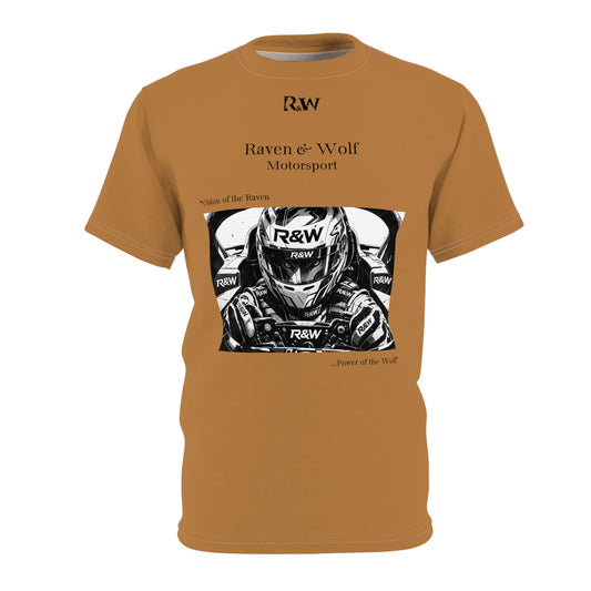 R&W Motorsport "Team Motto" Graphic Tee — Cuero Comodo Vintage Gothic Comic Panel T-Shirt