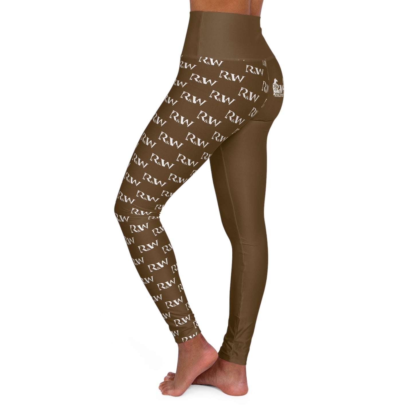 R&W Women's High-Waisted Yoga Leggings — Maduro Marrón