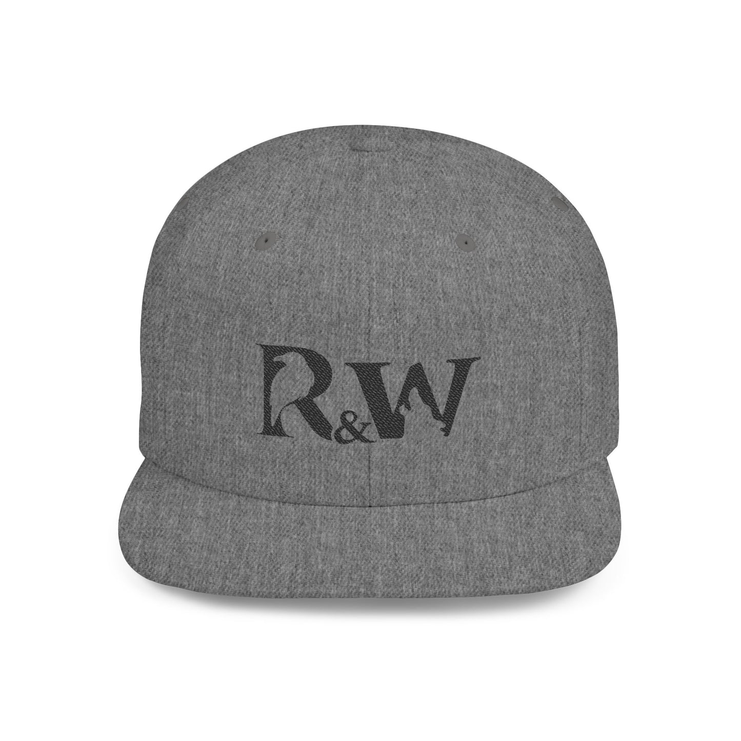 R&W Athletics Distressed Logo Snapback Hat