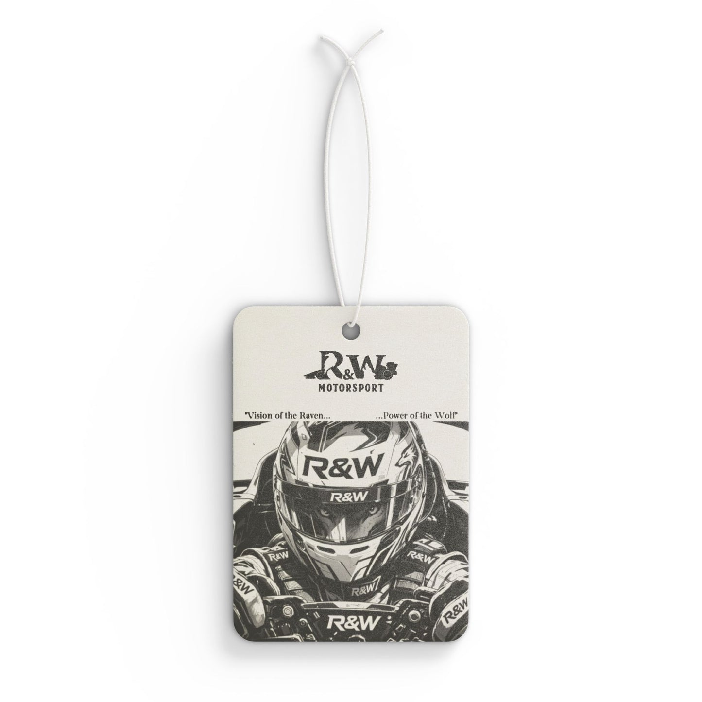 R&W Motorsport Racer Helmet Car Air Freshener — Vintage Racing Scent